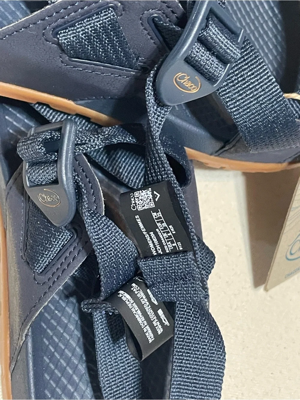 Chaco Women's Lowdown Sandals Navy Size 8 Blue Sport Strap Comfort Shoe